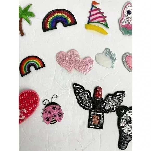 20 PC Assorted Sewing Applique Patches Iron on Sew On NEW Mixed - Picture 4 of 8